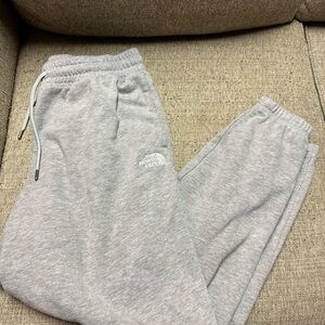 The North Face Light Gray Fleece Joggers